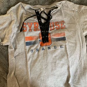Syracuse tie up t-shirt